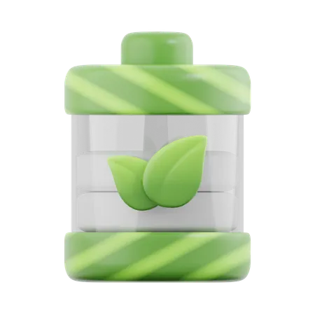 Batería ecológica  3D Icon