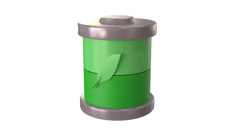 Batería ecológica  3D Icon