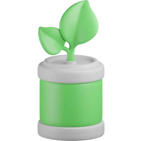 Batería ecológica  3D Icon