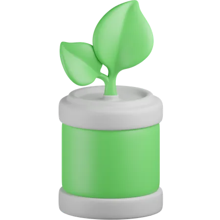 Batería ecológica  3D Icon