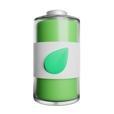 Bateria ecológica  3D Icon