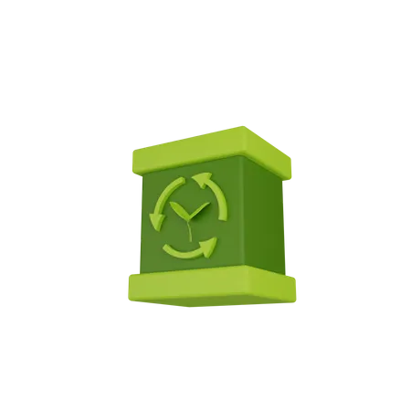 Bateria ecológica  3D Icon