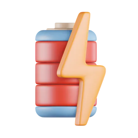 Bateria electrica  3D Icon