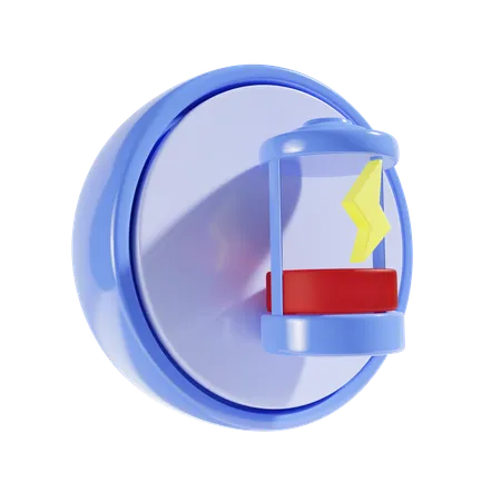 Bateria Fraca  3D Icon