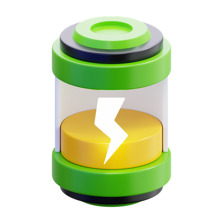 Bateria Fraca  3D Icon