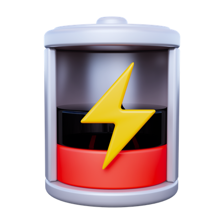 Bateria Fraca  3D Icon