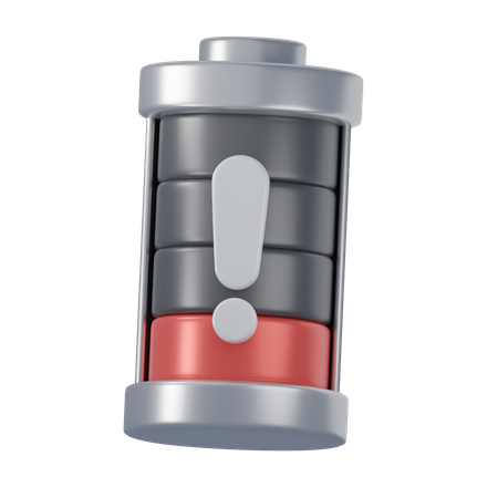 Bateria Fraca  3D Icon