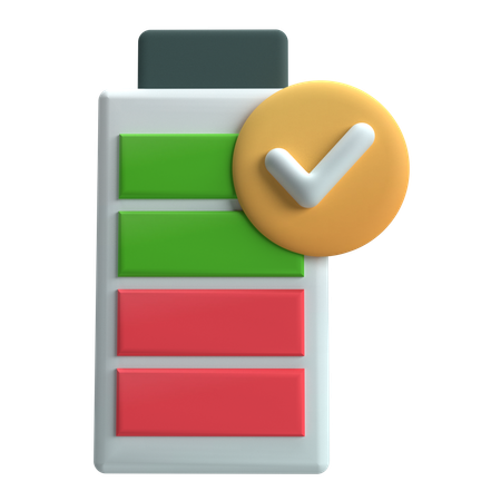 Bateria llena  3D Icon
