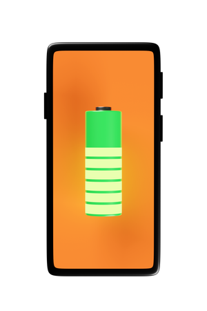 Bateria móvel  3D Icon