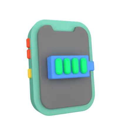 Bateria movil  3D Icon