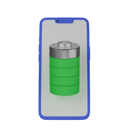 Bateria movil  3D Icon