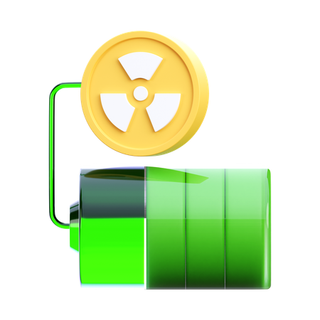 Batería nuclear  3D Icon