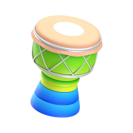 Percussão de bateria  3D Icon