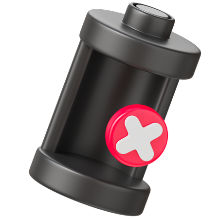 Bateria de perigo  3D Icon