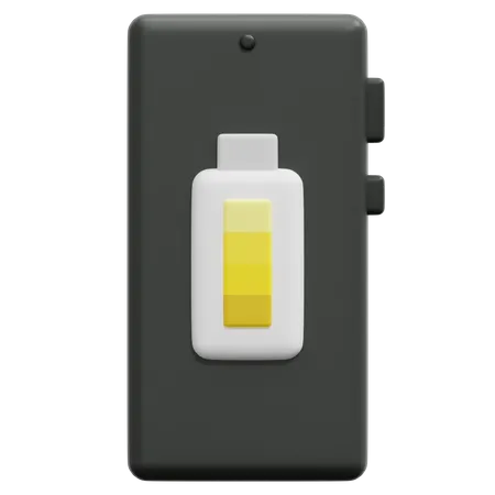 Bateria de smartphone  3D Icon