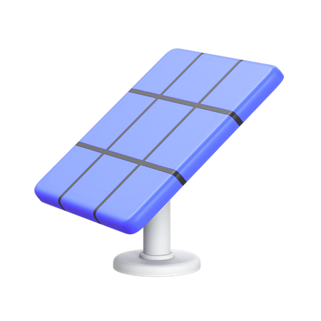 Bateria solar  3D Icon