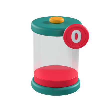 Bateria vazia  3D Icon