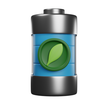 Bateria verde  3D Icon