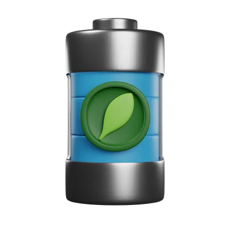 Bateria verde  3D Icon