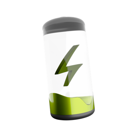 Bateria verde  3D Icon