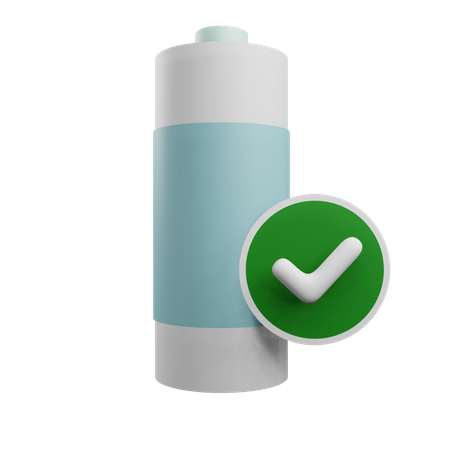 Bateria verificada  3D Icon