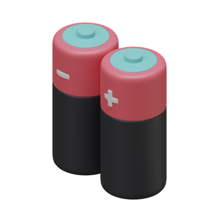 Baterias  3D Icon