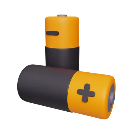Baterias  3D Icon