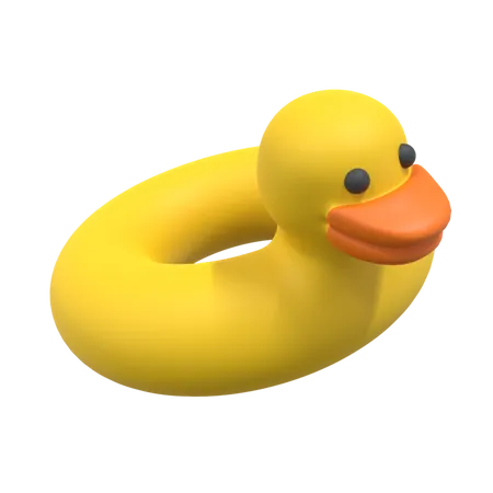 Bath Duck  3D Illustration