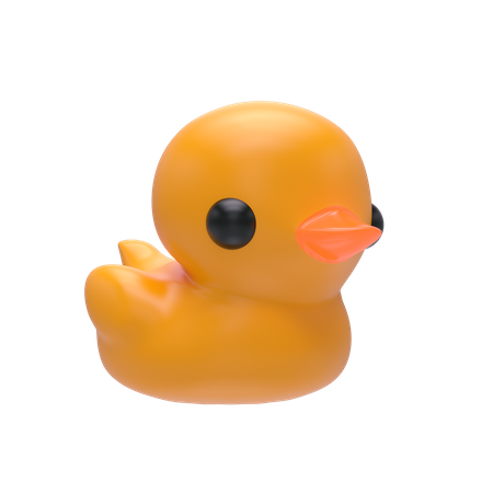 Bath Duck  3D Illustration