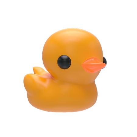 Bath Duck 3D Illustration