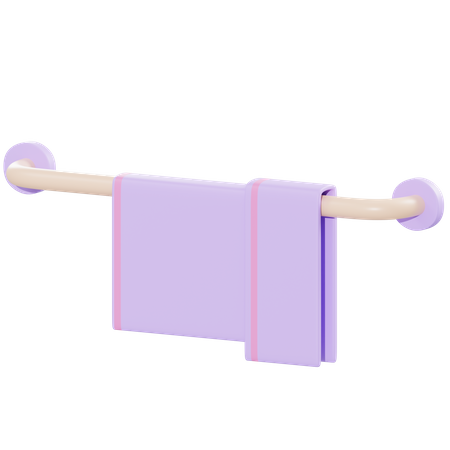 Bath Towel  3D Illustration