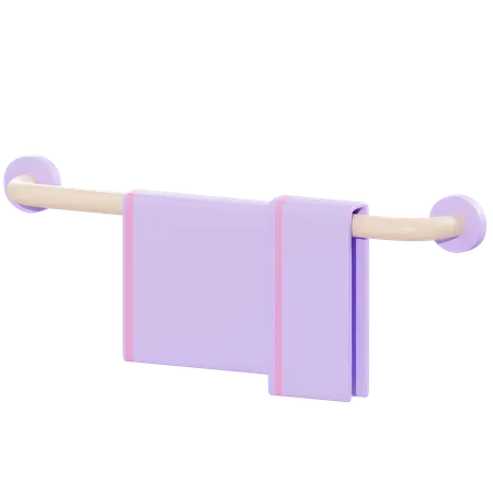 Bath Towel  3D Illustration