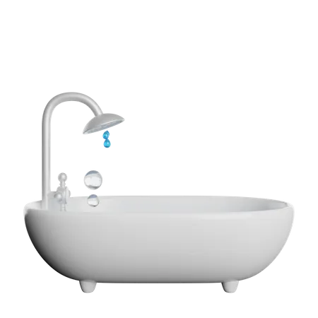 Bathub Spa Treatment 3D Icon
