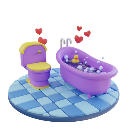 Bathroom  3D Illustration