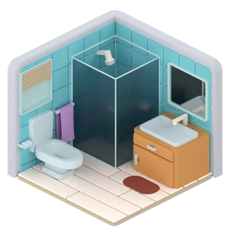 Bathroom  3D Illustration