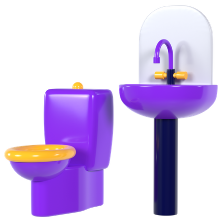 Bathroom  3D Illustration