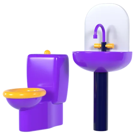 Bathroom  3D Illustration