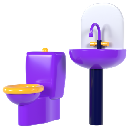 Bathroom 3D Illustration