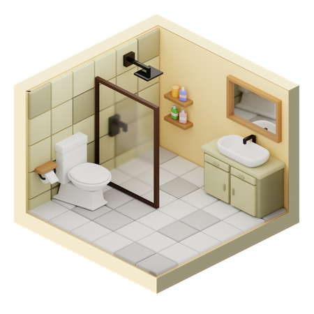 Bathroom 3D Icon