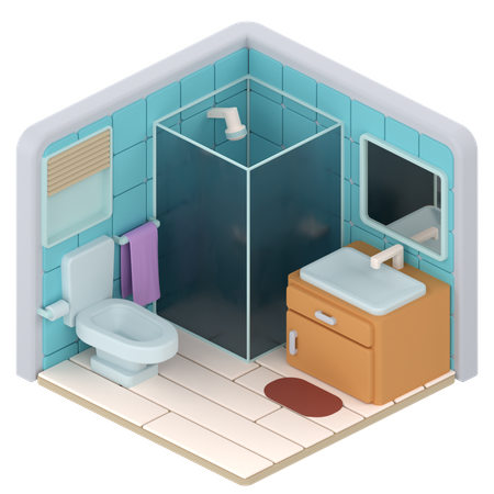 Bathroom  3D Illustration