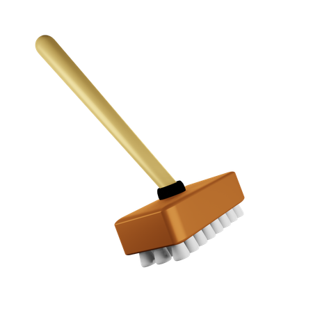 Bathroom Brush  3D Icon