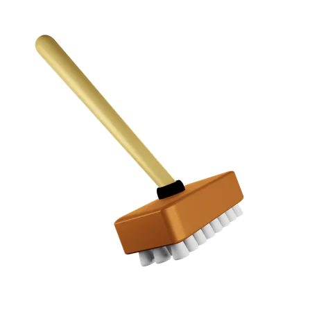 Bathroom Brush  3D Icon