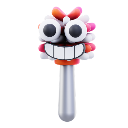 Bathroom Brush  3D Icon