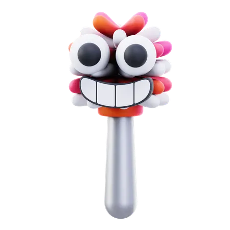 Bathroom Brush  3D Icon
