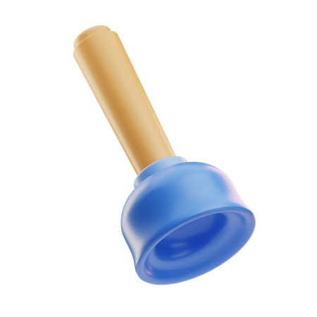 Bathroom Plunger 3D Icon