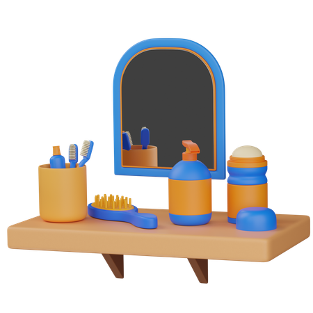 Bathroom shelf  3D Icon