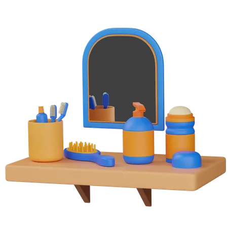 Bathroom shelf  3D Icon