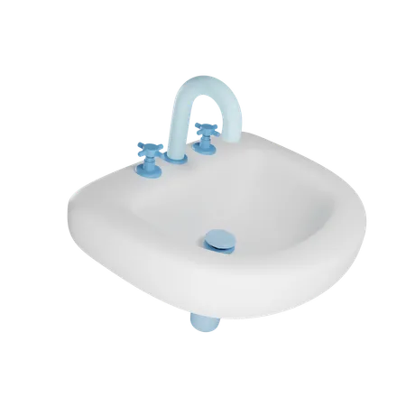 Bathroom Sink  3D Icon