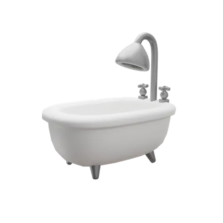 목욕통  3D Icon