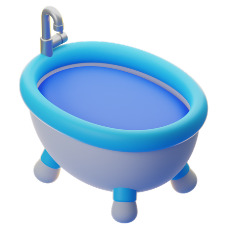 목욕통  3D Icon